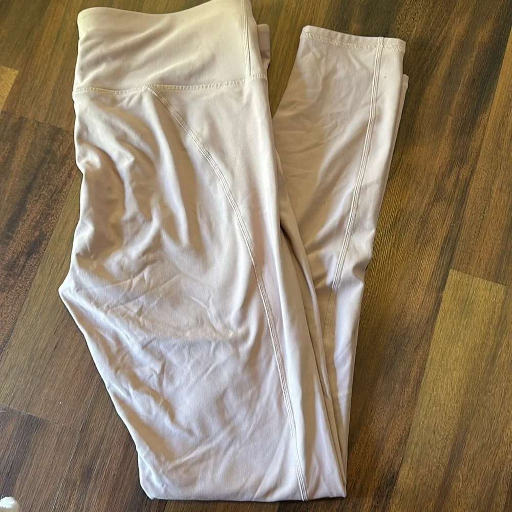 Fabletics Active Light Mauve Pink Compression Full Length Leggings Size XL - Picture 7 of 13